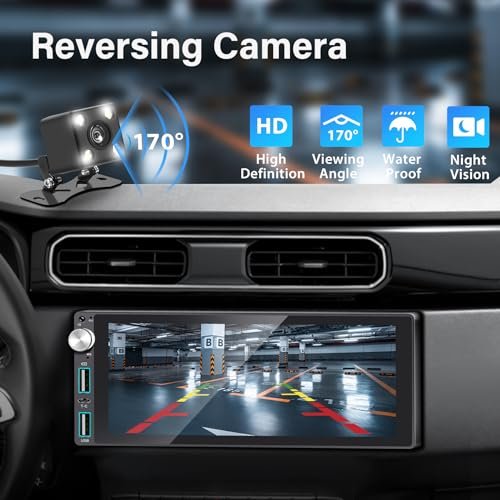 6.9” Car Stereo with Apple CarPlay & Backup Camera