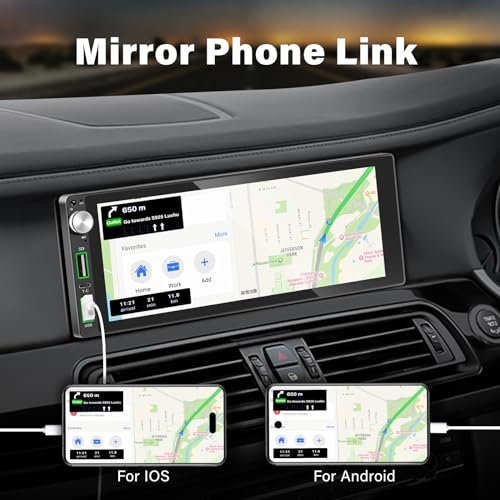 6.9” Car Stereo with Apple CarPlay & Backup Camera