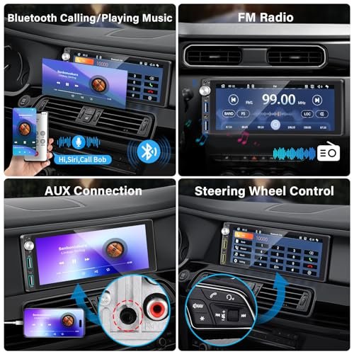 6.9” Car Stereo with Apple CarPlay & Backup Camera