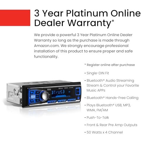 BOSS 611UAB Bluetooth Car Stereo: Hands-Free Audio Control