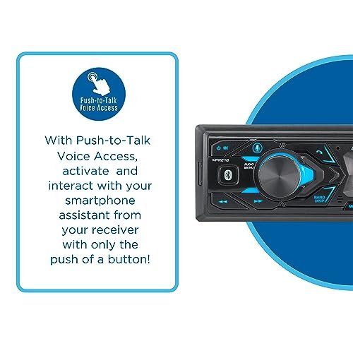 JENSEN MPR210: Bluetooth Single DIN Car Stereo with LCD