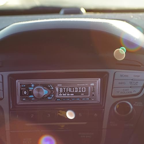 JENSEN MPR210: Bluetooth Single DIN Car Stereo with LCD
